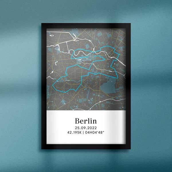 Gallery image custom sport print of Berlin Marathon 2022